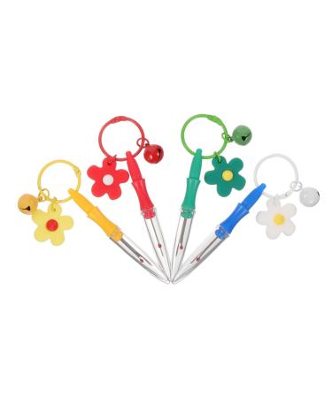 KALLORY 4pcs Seam Ripper Key Fob Keychain Sewing Stitch Thread Unpicker Clothing Remove The Stitches