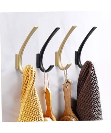 Cabilock 2pcs Coat Hook Bath Towel Hooks Metal Coat Hanger Wall Coat Hanger Towel Wall Hooks Hat Office Robe 11.8X1.3X1.3CMx2pcs Goldenx2pcs - Buy Online on SooperMarket.com