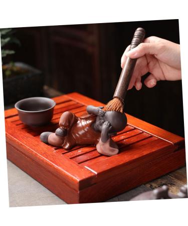 Alipis Tea Pet Chinese Decor Fairy Feng Shui Laughing Buddha Car Decoration Buddha Ornament Maitreya Buddha Figurine Desk Decor Monk Outdoor Statue Three No Purple Clay Decorations Red 13.3X6.5CM - Buy Online on SooperMarket.com