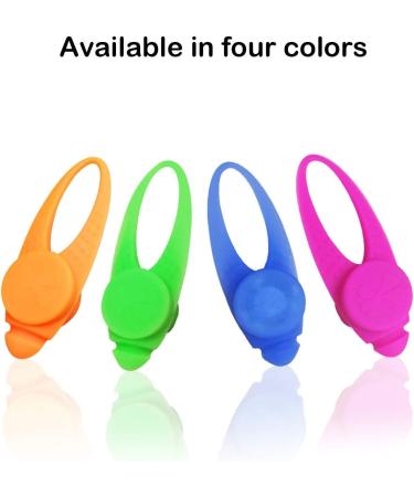 LaRoo Safety LED-Flashing Light for Dogs Cats LED-Light Pendant Keyring Clip on Dog Collar Charms Blinker Light Waterproof Safety Light for Walking the Dog and Outdoor Sports Silicon orange - Buy Online on SooperMarket.com