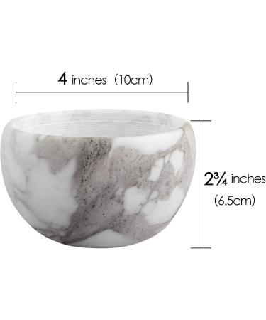 Linkidea Marmor-Razi Bowl - Premium Shaving Soap Mug for Men | Wide Opening Barber Foam Cup for Beard & Wet Razor Shaving - Buy Online on SooperMarket.com