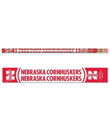 WinCraft NCAA Nebraska Cornhuskers Pencil (6 Pack), Team Color, One Size
