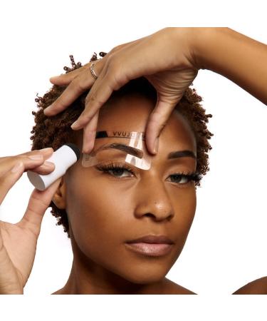 MADLUVV Eyebrow Stamp Stencil Kit - Dark Brown | 1-Step Brow Stamp + Shaping Set - Buy Online on SooperMarket.com