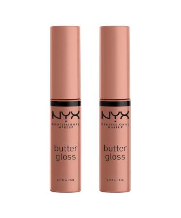 NYX Professional Make Up Butter Gloss Non-Sticky Lip Gloss Madeleine Duo Pack Madeleine Duo