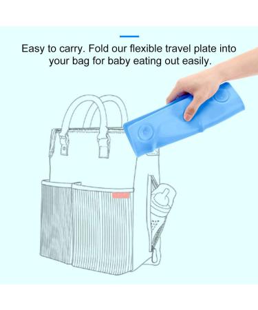 Super Kitchen Silicone Baby Suction Plate for Feeding | Blue | 1 Count - Buy Online on SooperMarket.com