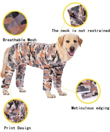 Dog Cooling Clothes Breathable Mesh Cooling Pajamas for Dogs Sunscreen Cooling Dogs Four-Legged Jumpsuit Costumes for Medium and Large Dogs Indoor Outdoor (5XL Blue sheep) 5XL Blue sheep - Buy Online on SooperMarket.com