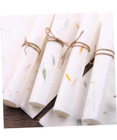 STOBOK 40 sheet Writing Drawing Elegant Chinese Supplies Xuan Paper for School Leaf Natural Unique White - Buy Online on SooperMarket.com
