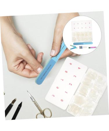Mikinona 1 Set Nail Set Nail Tips Nails Nail Buffer Block Plastic Nail French Manicure Kit Nail Grinding Bar Nail Grooming Kit Manicure Clippers Fingernail Stainless Steel Artificial 13X7cm Assorted Color 3 - Buy Online on SooperMarket.com
