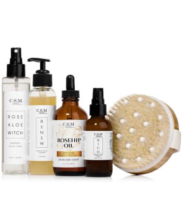 CSM RICH Organic Moisturizing Face & Eye Cream | Vitamin C B5 Ceramides | Anti-Aging Natural Skin Care | Day & Night Lotion - Made in USA - Buy Online on SooperMarket.com