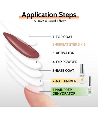 Lavender Violets Dip Powder Nail Kit 30 Colors Morandi Misty Glitter Skin Nude Gold Brown Sage Green Acrylic Liquid Set Base Top Coat Activator Brush Saver with Sticker Manicure Starter B704 - Buy Online on SooperMarket.com