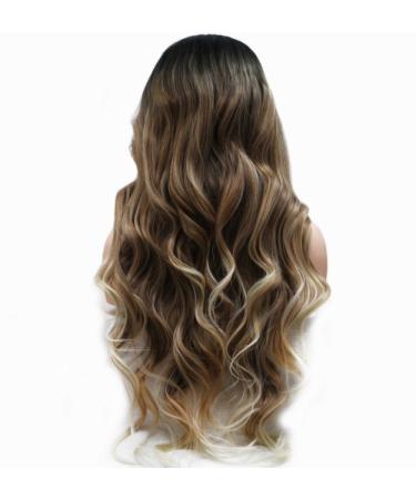 Buy BGHJUE Synthetic Wig with Bangs for Women - Realistic Brown Long Roll Hair | International Shipping Available - Buy Online on SooperMarket.com