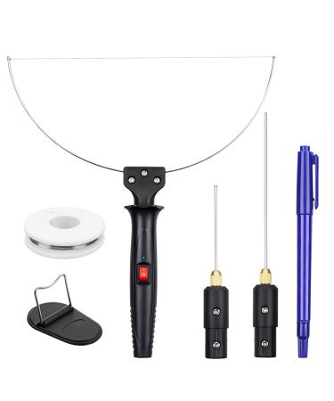 3-IN-1 Hot Wire Foam Cutter 8Pcs Electric Styrofoam Cutting Tools Kit 18W Polystyrene Cutter Styrofoam Cutting Pen with Adaptor for Foam Carving& Cutting DIY Crafts Best Halloween Christmas Gifts Z15