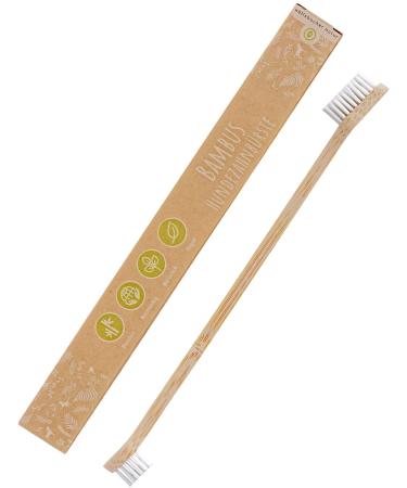 Bamboo toothbrush for dogs and cats - clean teeth and clean environment 100% BPA -free - removed deposits tartar and bad breath - dental care for dogs and cats 1 Pack