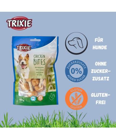 Trixie Premio Dog Chicken Bites 100g - Gluten-Free Grain-Free Dog Treats | Premium Training Rewards - Buy Online on SooperMarket.com