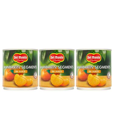 3 x 298g Whole Mandarin Fruit Segments In Juice Vitamin C Sweet Lunch Snack Cake Pie Topping