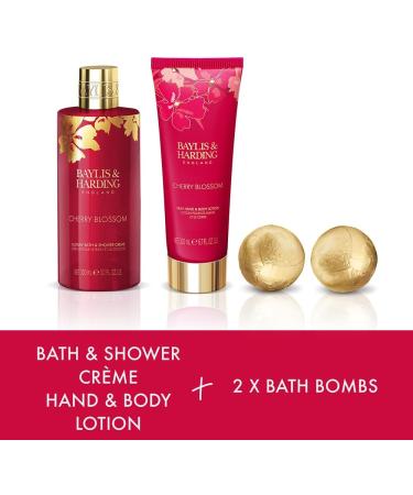 Boudoire Cherry Blossom Luxury Bathing Treats Gift Set - Vegan Friendly - Buy Online on SooperMarket.com