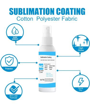 1DFAUL Sublimation Coating Spray for Cotton Shirts & Fabrics - Bright & Vivid Colors | Super Adhesion | 1 Step Process (50ml) - Buy Online on SooperMarket.com