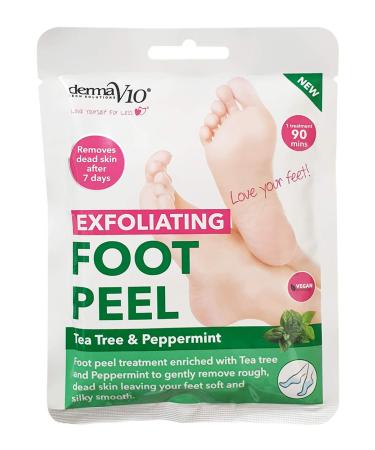 Derma V10 Exfoliating Foot Peel with tea tree & peppermint 500 g (pack of 12) FOOTPEELTTREEPMINT