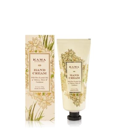 Kama Ayurveda Hand Cream With Pure Essential Oils Tuberose Vetiver & Cardamon 60 gm