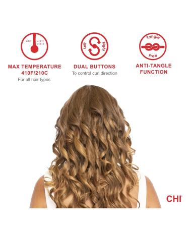 CHI Spin N Curl 1.25 Ceramic Rotating Curling Iron - Ideal for Shoulder-Length Hair | Includes Cleaning Tool | Matte Black - 1 Count - Buy Online on SooperMarket.com