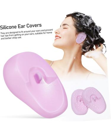 PLAFOPE 4 Pairs Hair Coloring Ear Covers Silicone Hair Coloring Earmuffs Ear Covers for Hair Dryer Hair Dyeing Earmuffs Ear Covers for Swimming Ear Covers for Shower Silicone Ear Covers - Buy Online on SooperMarket.com