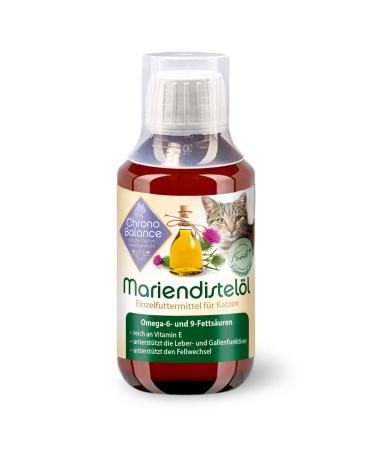 Chronobalance Mary thistle oil for cats - natural nutritional supplement - supports the change of fur - rich in vitamin E omega -6 and omega -9 (100ml)