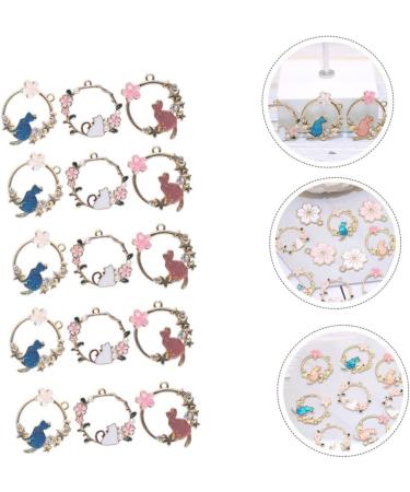 KALLORY 30pcs Alloy Oil Drop Pendant Bride Hollow Out Telephone - Buy Online on SooperMarket.com