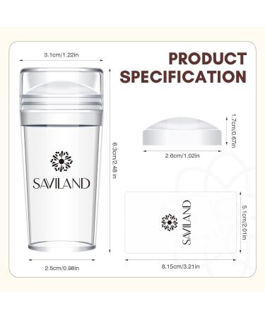 Saviland Nail Stamp Set - French Nail Art Stamper Kit with Silicone Tools for DIY Manicure - Perfect for Nail Polish & Tips - Buy Online on SooperMarket.com