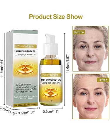 Collagen Fibrillar Oil Compact Body Oil Skin Lifting Body Oil Beauty Women Collagen Lifting Body Oil Collagen Oil For Skin Tightening Body Treatment Oil Natural Body Oil 50 ml - Buy Online on SooperMarket.com