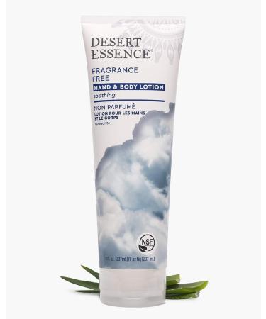 Desert Essence Fragrance Free Hand and Body Lotion - 8 oz | Buy in Bulk (6 Pack) - Nourishing Moisturizer for Sensitive Skin | International Shipping Available - Buy Online on SooperMarket.com