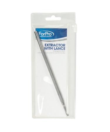 ForPro Extractor with Lance, Stainless Steel, Double End Arrow Lancet & Small Cup Loop, Rust-Resistant Impurity Extractor