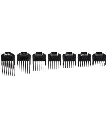 Andis 01380 7pc Snap-On Comb Set for MBA, ML, and SM Model Trimmers - Black - Buy Online on SooperMarket.com