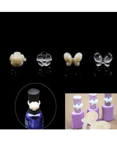 50Pcs Flower Butterfly Nail Chart Ring Set - Manicure Color Display Tool - Buy Online on SooperMarket.com