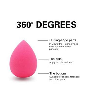 OWQ 10-Piece Beauty Makeup Sponge Blender Set - Non Latex Soft Foundation Blending Sponges for Cream, Powder, and Liquid Makeup - Multi-colored - Buy Online on SooperMarket.com
