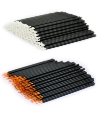 Baluue 100 Pcs Eye Makeup Tools Eyeliner Applicator Tool Gel Eyeliner Pencil Eyeliner Brushes Orange - Buy Online on SooperMarket.com