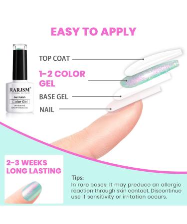 RARJSM Mermaid Shell Glimmer Purple Sparkle Gel Nail Polish 7.5ML - UV LED Curing Required - Buy Online on SooperMarket.com
