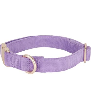 YUDOTE Ultra-Soft Dog Collar for Medium Dogs - Natural Cotton Cord Sensitive Skin Lilac M (1 Pack) - International Shipping Available - Buy Online on SooperMarket.com