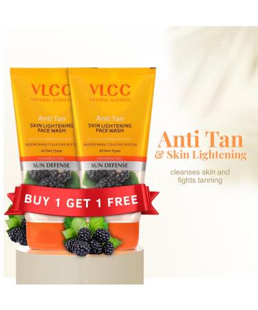 VLCC Anti Tan Skin Face Wash Combo Pack of 2 (150 ml) - Brighten & Refresh Your Skin | Shop Internationally - Buy Online on SooperMarket.com