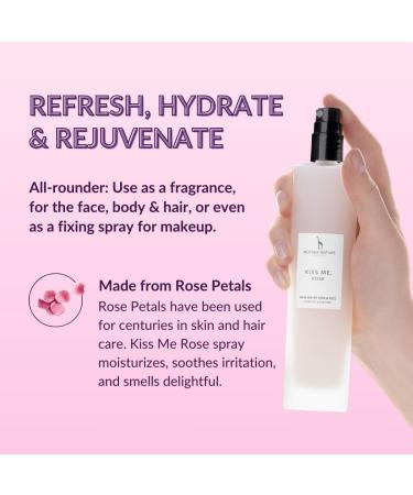 100% Natural Rose Water - Vegan Without Artificial Additives - 100 ml Spray Made in The UK - The Perfect Toner Formulated to Hydrate Face Skin and Hair - Buy Online on SooperMarket.com