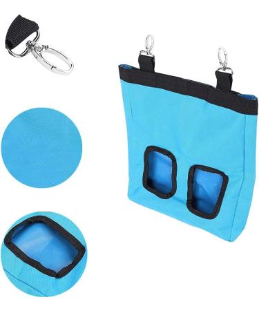 Rabbit Hay Feeder Bag Hay Bag Hanging Feeder Pig Hay Feeder Storage Small Animal Feeding Bag for Rabbit Guinea Pig (Blue) - Buy Online on SooperMarket.com