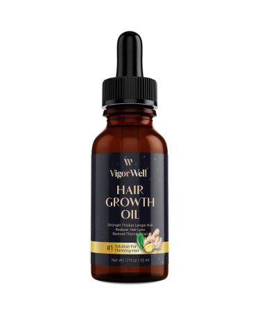 Ginger Hair Growth Serum | Prevent Hair Loss, Promote Thicker & Longer Hair | 1.7 Oz Bottle - Buy Online on SooperMarket.com