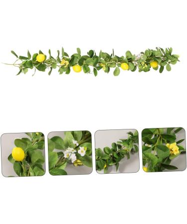 Zerodeko 2pcs Lemon Cane Spring Fruit Garland Front Door Wreaths Festival Garland Fruit Plants Hanging Lemon Artificial Lemon Garland Front Door Decor Silk Flower Branch Decorative Flower - Buy Online on SooperMarket.com