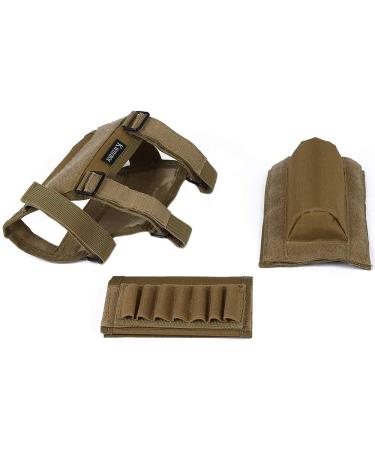 KWNRAOR Rifle Cheek Riser with 7 Buttstock Ammo Holder - Khaki - Buy Online on SooperMarket.com