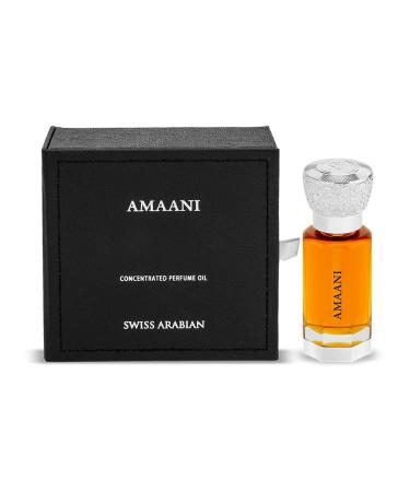 Swiss Arabian Amaani - Luxury Products From Dubai - Long Lasting And Addictive Personal Perfume Oil Fragrance - A Seductive Signature Aroma - 0.4 Oz - Buy Online on SooperMarket.com