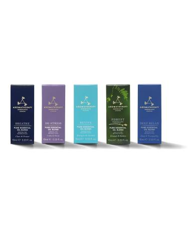 Aromatherapy Associates Breathe Pure Essential Oil Blend - Premium Undiluted Eucalyptus Tea Tree & Pine (0.33 fl oz) for Awakening Your Senses | International Shipping Available - Buy Online on SooperMarket.com
