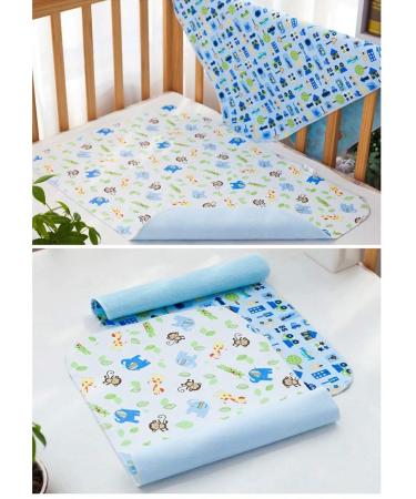 Wrap Pad 4-Pack | Yworld Cotton Bamboo Fiber Waterproof & Breathable Reusable Diaper Liners - 20x28in Light Color Series - Buy Online on SooperMarket.com