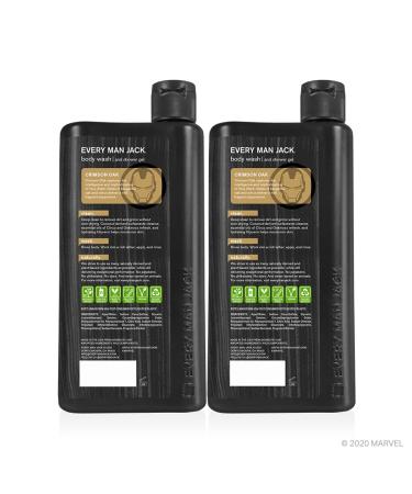 Every Man Jack Marvel Iron Man Body Wash Twin Pack - 16.9oz x 2 | Paraben-Free, Phthalate-Free, Dye-Free, Cruelty-Free - Buy Online on SooperMarket.com