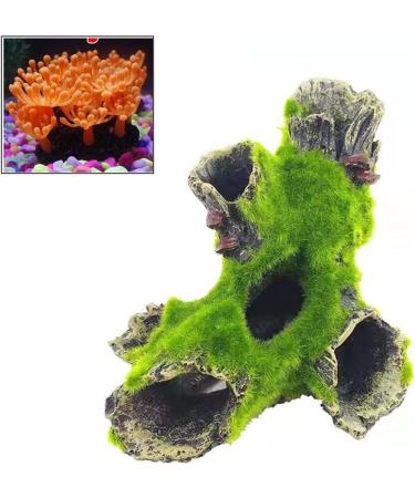 Maonativey Aquarium Harz Cave - Perfect Hideout for Small Fish & Garnelen | Unique Tree Stamm Decor for Aquariums - Buy Online on SooperMarket.com