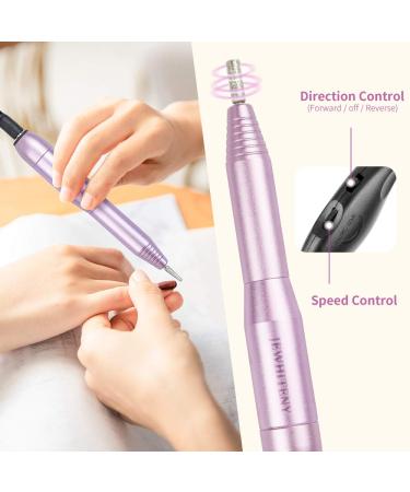 Electric Nail Drill Machine Professional 25000RPM | Manicure Pedicure Tool Kit for Acrylic & Gel Nails - 64 Piece Set - Buy Online on SooperMarket.com