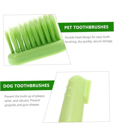 ORFOFE 1 Set Pet Toothbrush Kitten Toothbrushes Dog Toothbrush for Small Dogs Dog Toothpaste Pets Pp Green - Buy Online on SooperMarket.com